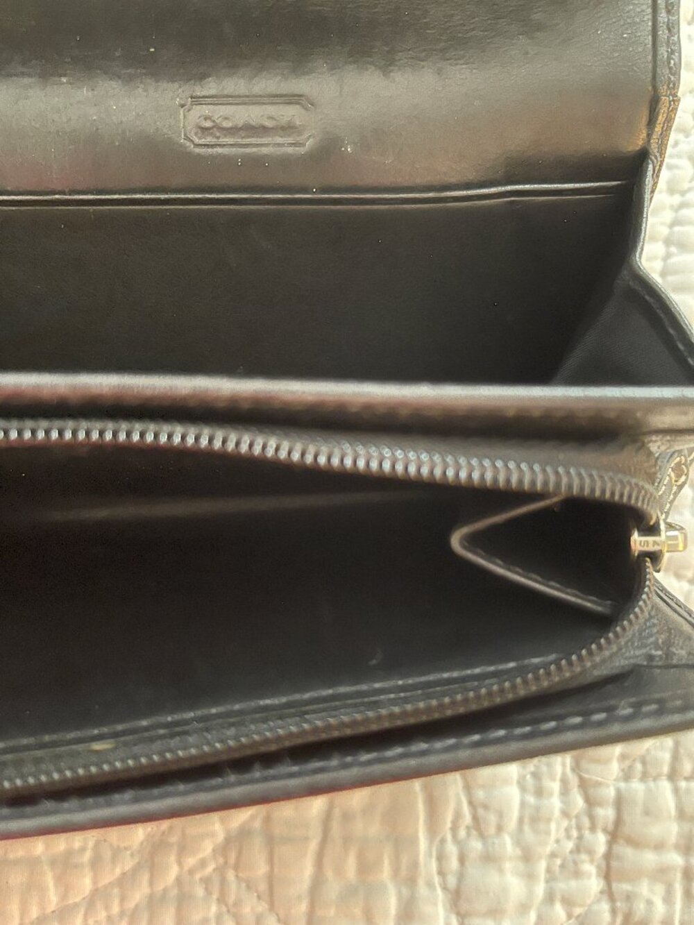 Black Coach Wallet/Change Purse - Picture 5 of 7